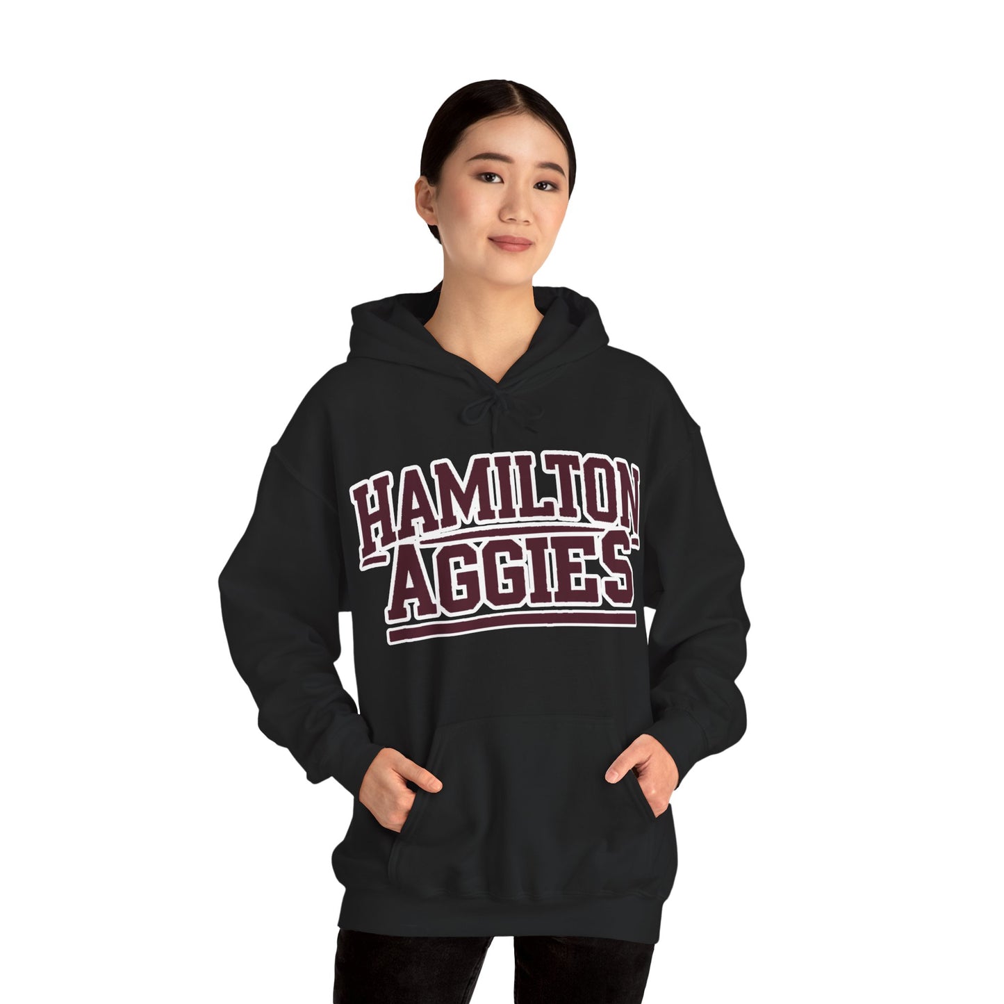 Adult Hoodie Sweatshirt \ Hamilton Aggies \ HA2