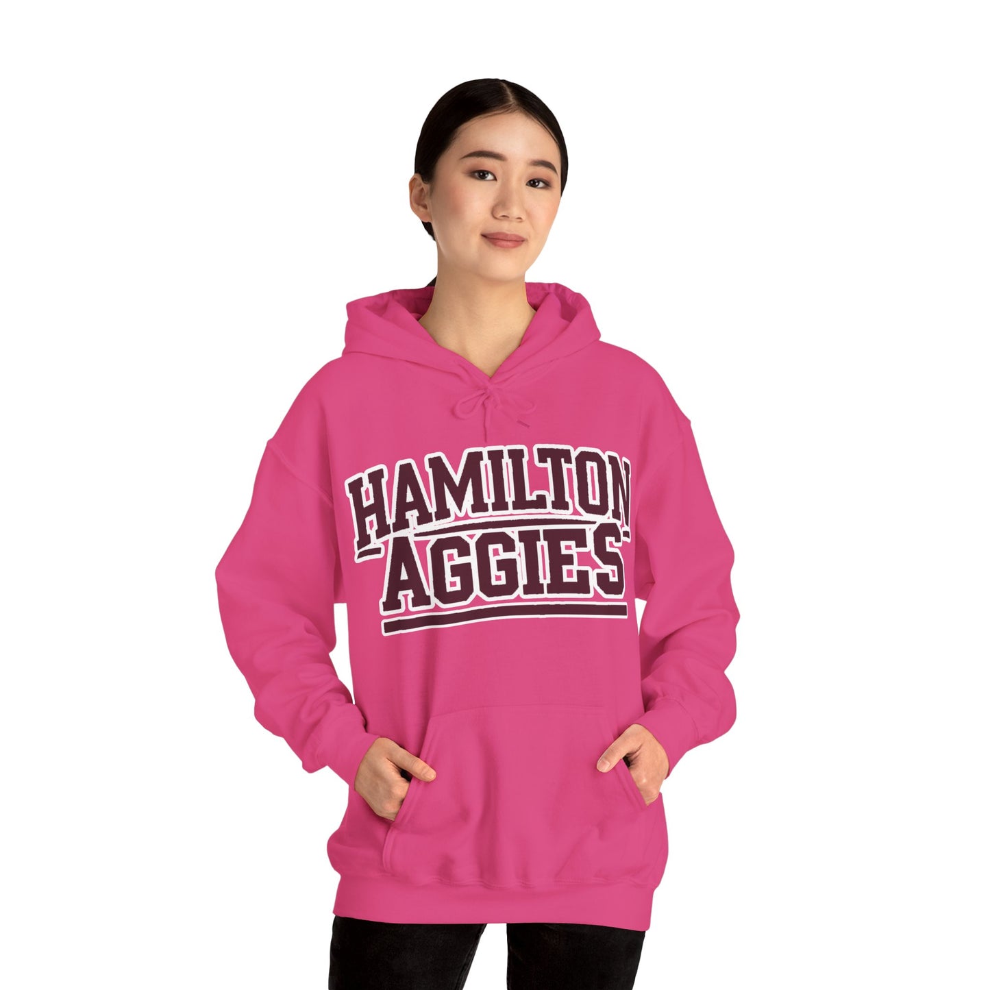 Adult Hoodie Sweatshirt \ Hamilton Aggies \ HA2