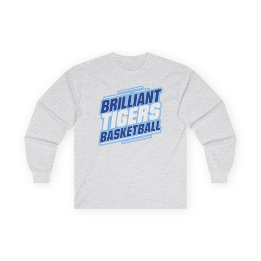 Adult Long Sleeve Tee \ Brilliant Tigers Basketball \ BTBK2