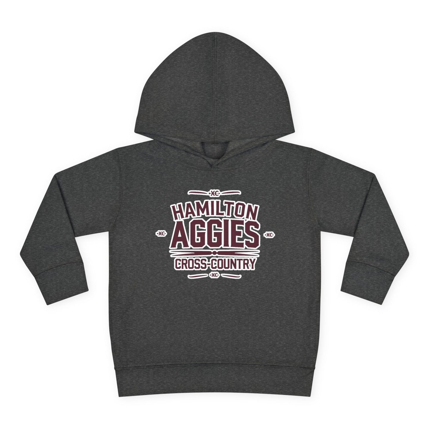 Toddler Hoodie Sweatshirt \ Hamilton Aggies Cross-Country \ HCC1