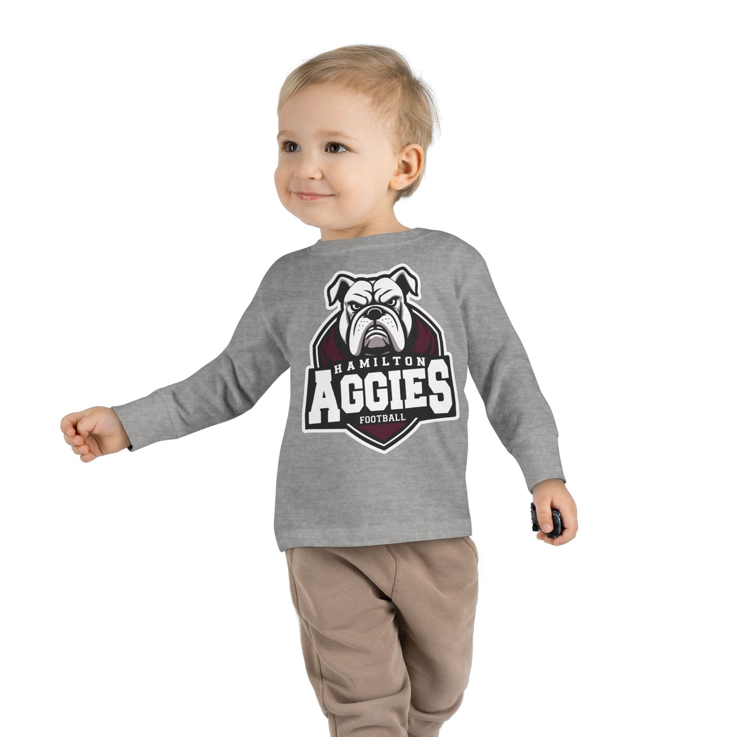 Toddler Long Sleeve Tee \ Hamilton Aggies Football \ HAF2