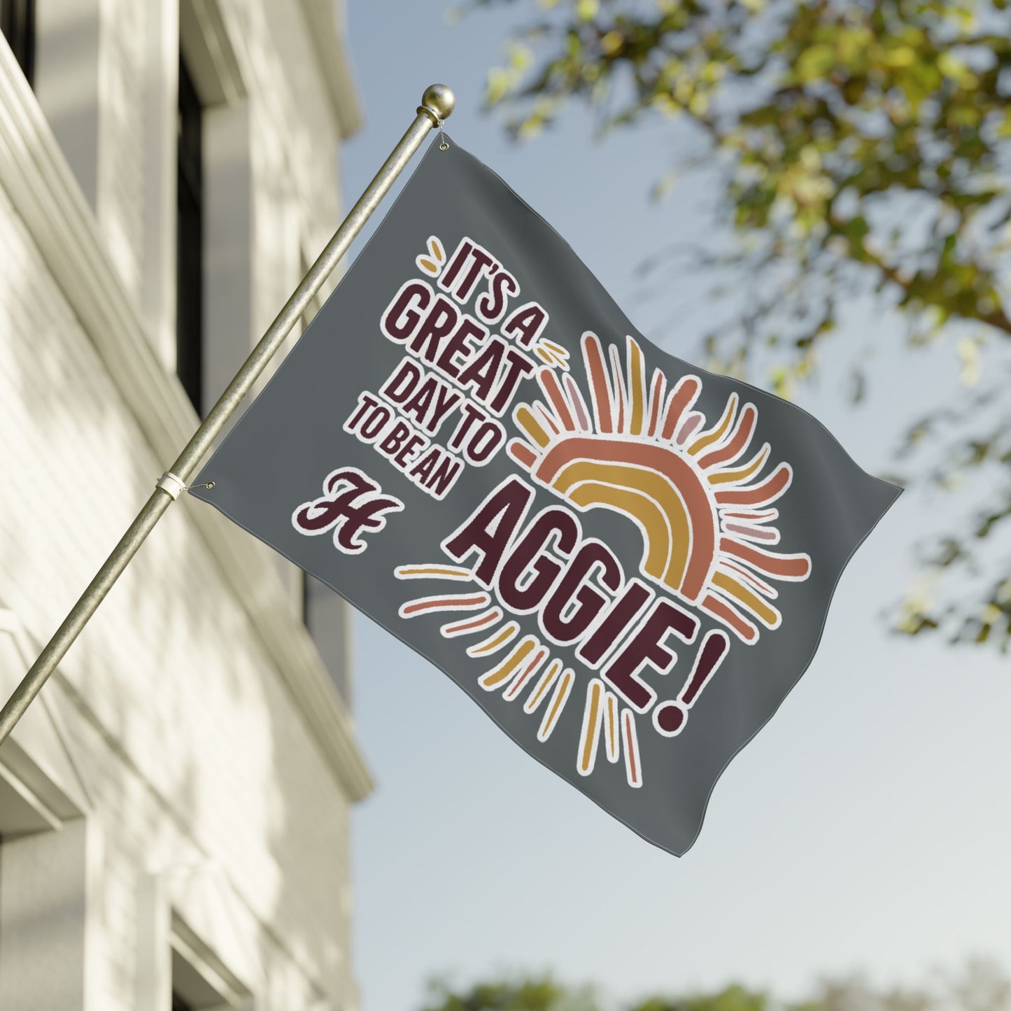 Double Sided Flag \ It's a Great Day to be an Aggie! \ GDA1