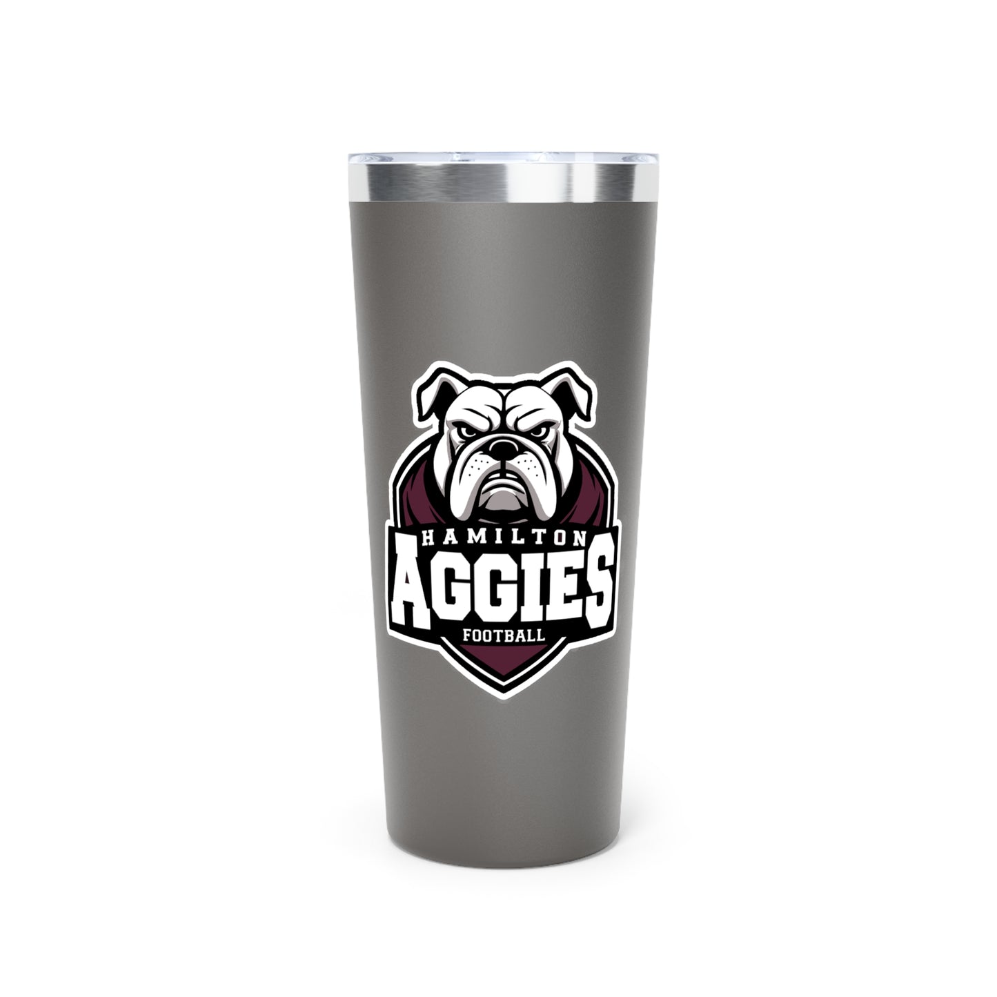 22oz Copper Insulated Tumbler \ Hamilton Aggies Football \ HAF2