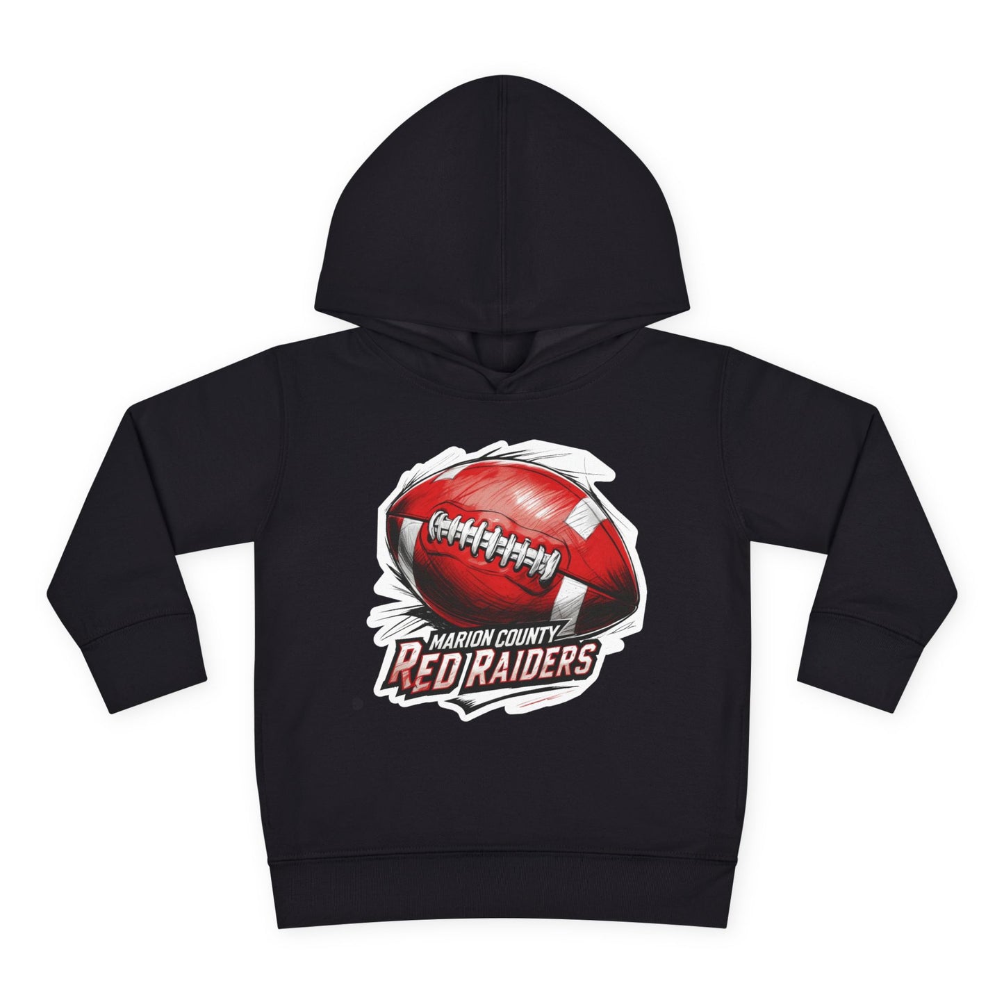 Toddler Hoodie Sweatshirt \ Marion County Red Raiders Football \ MCF1