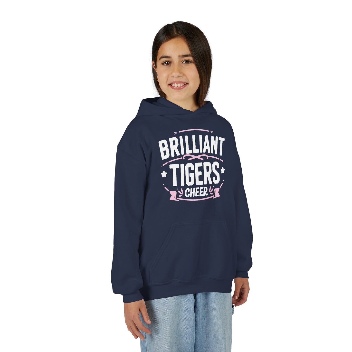 Youth Hoodie Sweatshirt \ Brilliant Tigers Cheer \ BTC2