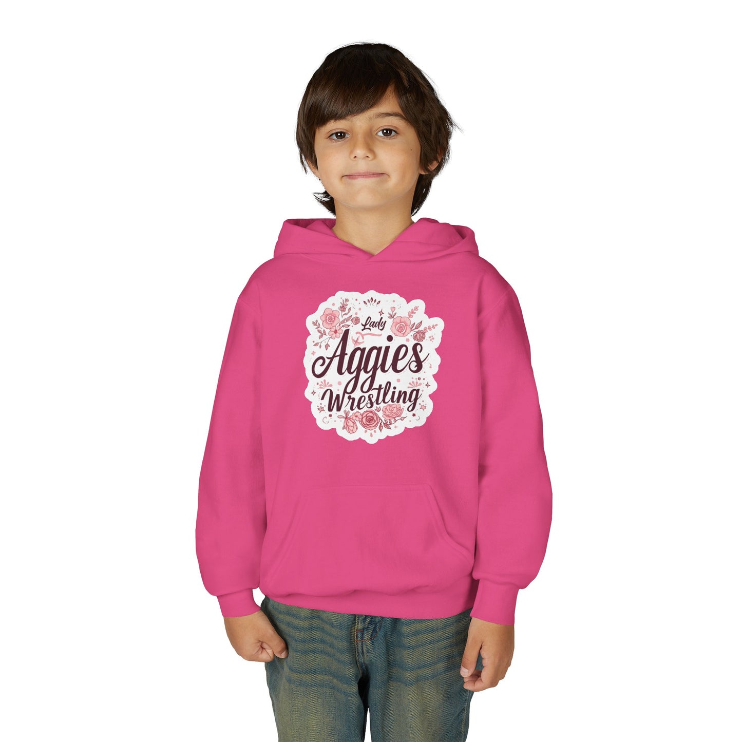 Youth Hoodie Sweatshirt \ Hamilton Aggies Wrestling \ HAWG1