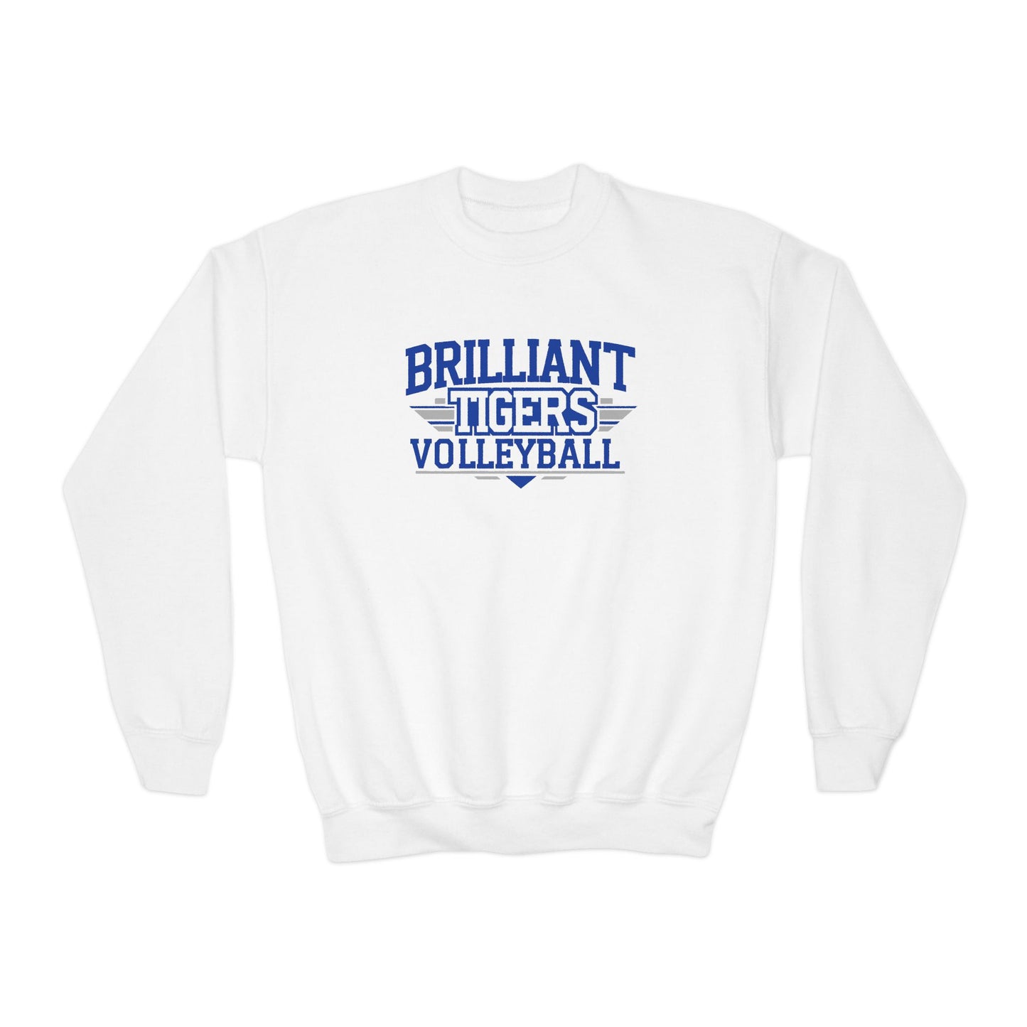 Youth Crewneck Sweatshirt \ Brilliant Tigers Volleyball \ BTV2