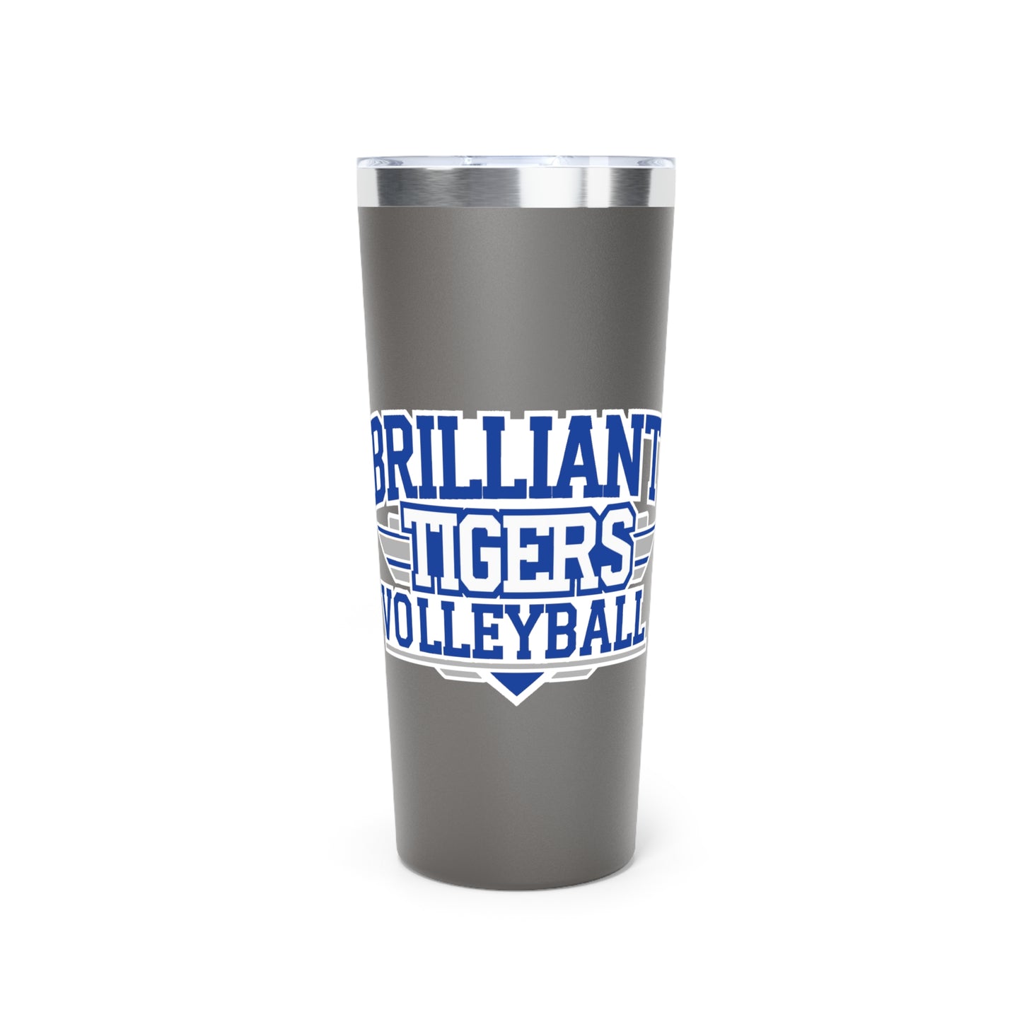 22oz Copper Insulated Tumbler \ Brilliant Tigers Volleyball \ BTV2