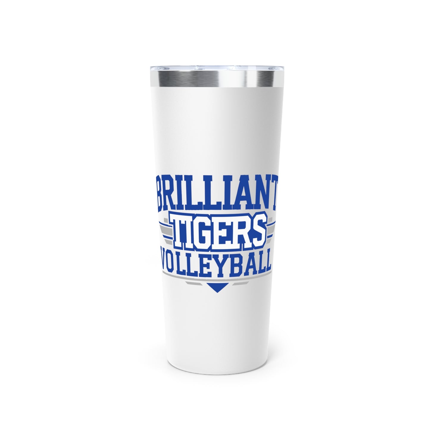 22oz Copper Insulated Tumbler \ Brilliant Tigers Volleyball \ BTV2