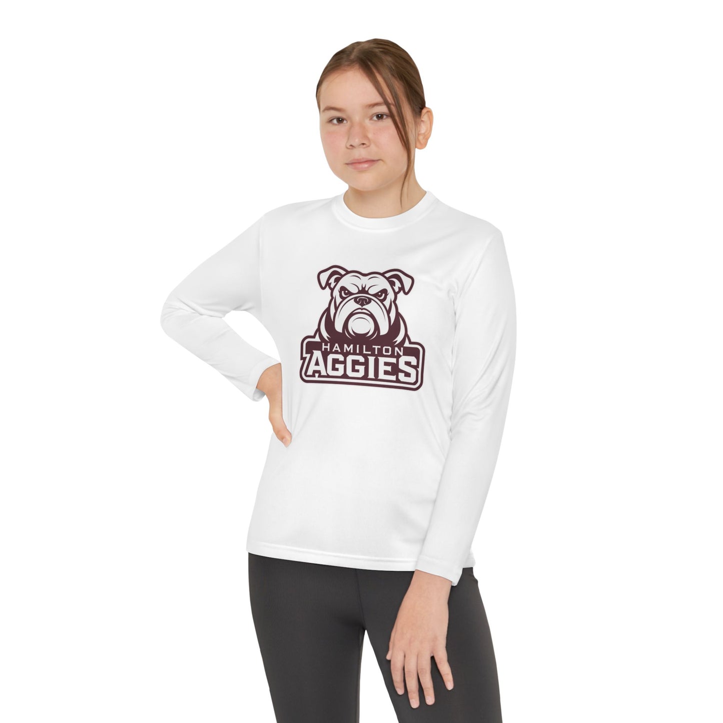 Youth Long Sleeve Tee \ Hamilton Aggies \ HA4