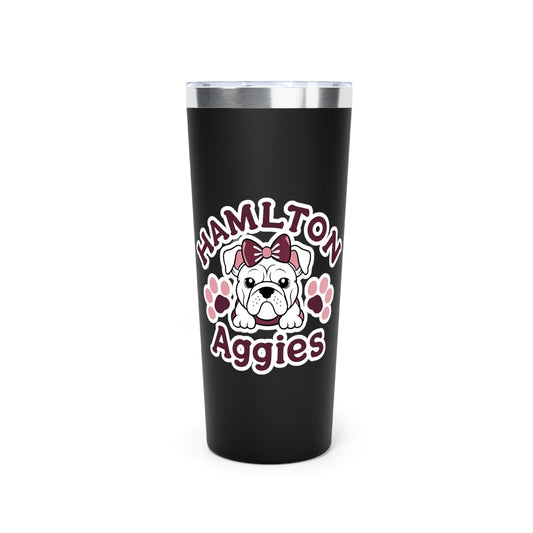 22oz Copper Insulated Tumbler \ Hamilton Aggies \ HAG3