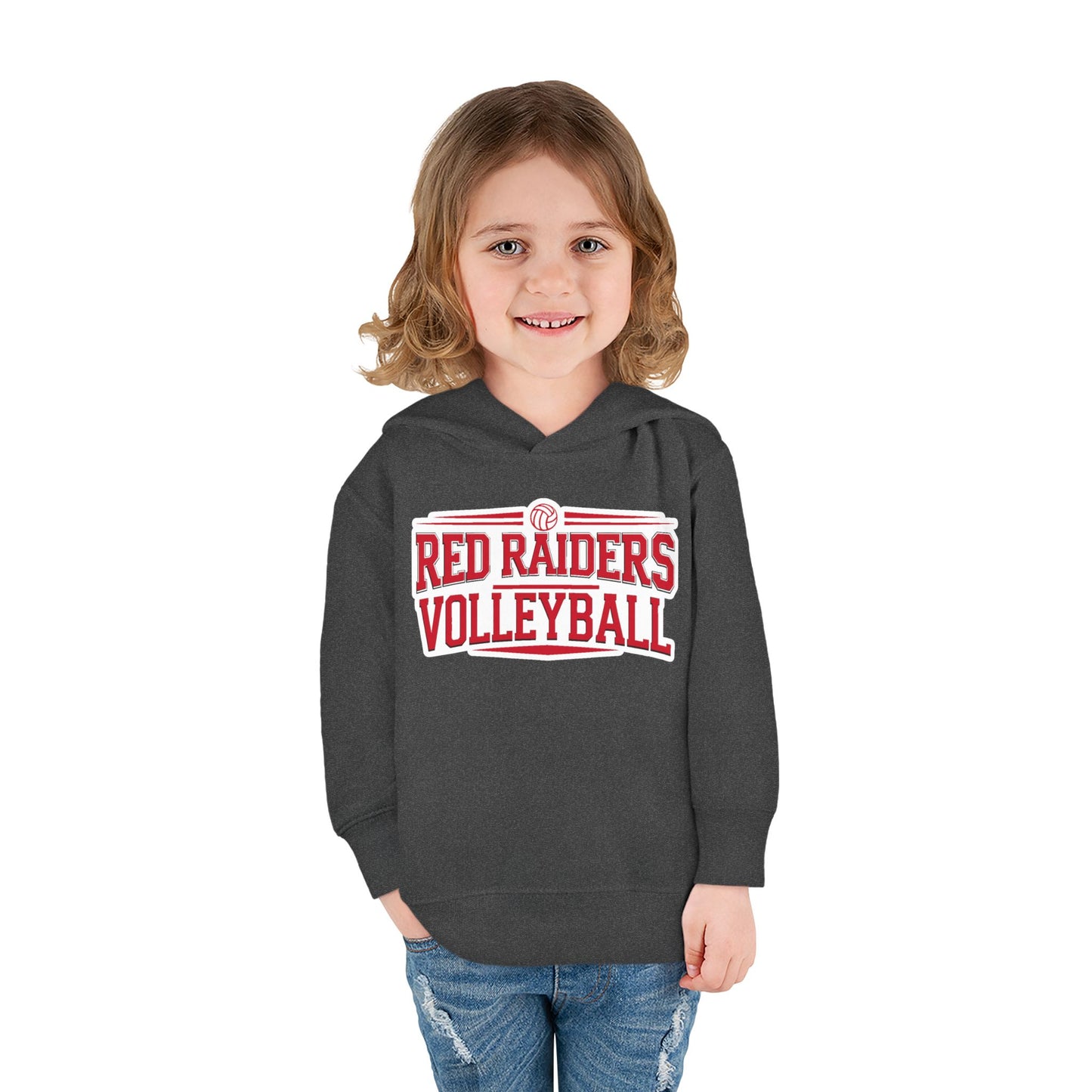 Toddler Hoodie Sweatshirt \ Marion County Red Raiders Volleyball \ MCV2
