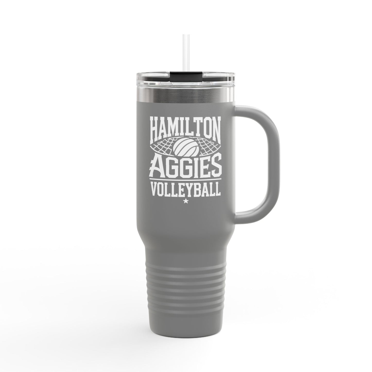 40oz Insulated Tumbler \ Hamilton Aggies Volleyball \ HAV2