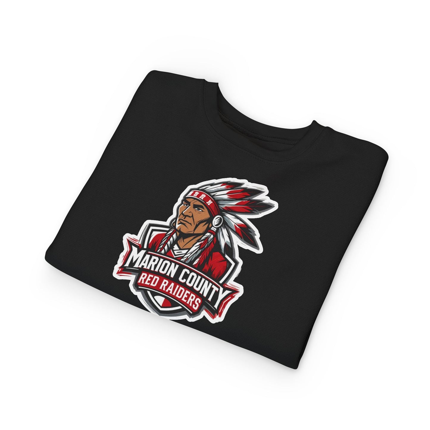 Toddler Crewneck Sweatshirt \ Marion County Red Raiders \ MC2