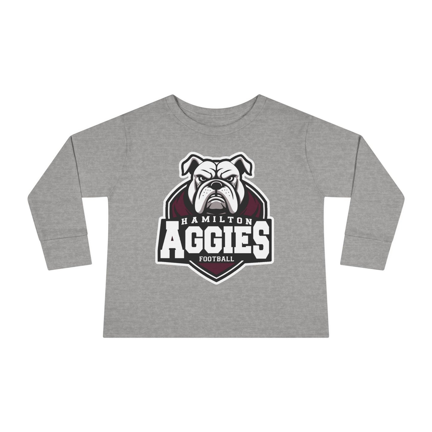 Toddler Long Sleeve Tee \ Hamilton Aggies Football \ HAF2