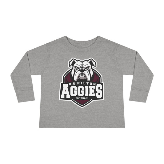 Toddler Long Sleeve Tee \ Hamilton Aggies Football \ HAF2