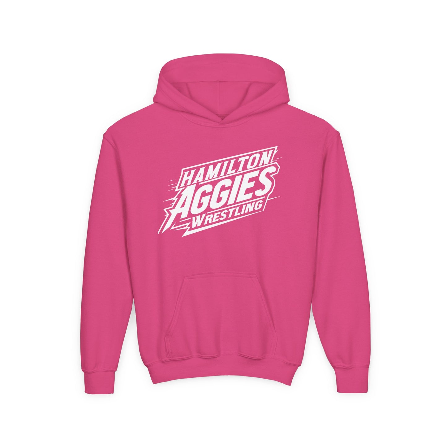 Youth Hoodie Sweatshirt \ Hamilton Aggies Wrestling \ HAW1