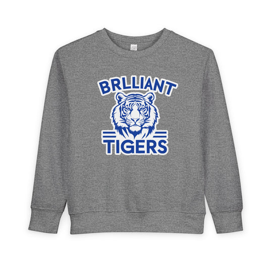 Toddler Crewneck Sweatshirt \ Brilliant Tigers \ BT1