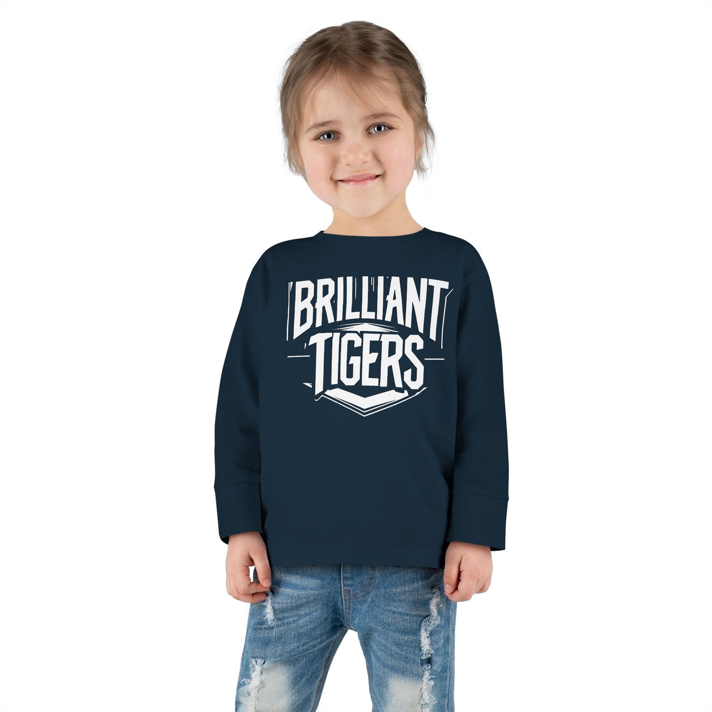 Toddler Long Sleeve Tee \ Brilliant Tigers \ BT2