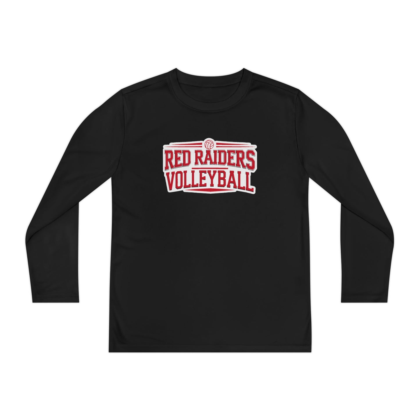 Youth Long Sleeve Tee \ Marion County Red Raiders Volleyball \ MCV2