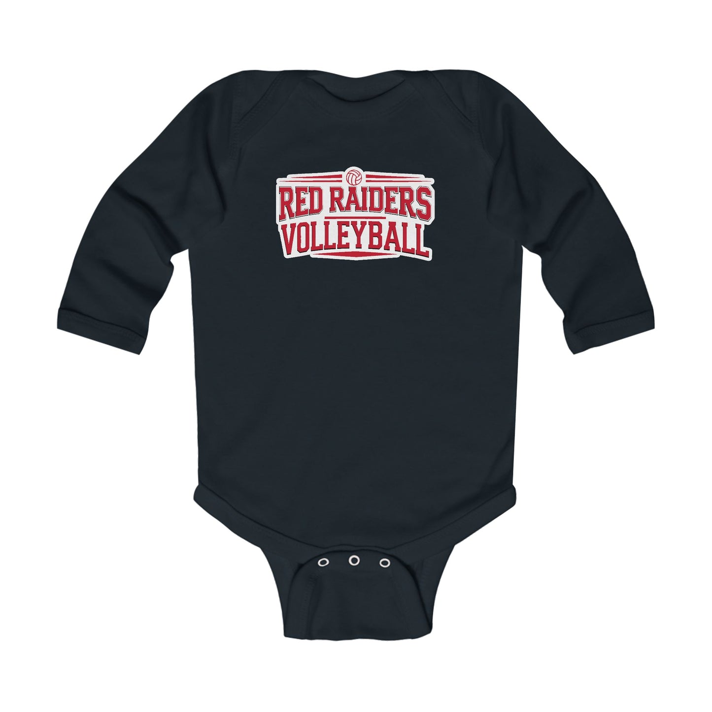 Long Sleeve Baby Bodysuit \ Marion County Red Raiders Volleyball \ MCV2