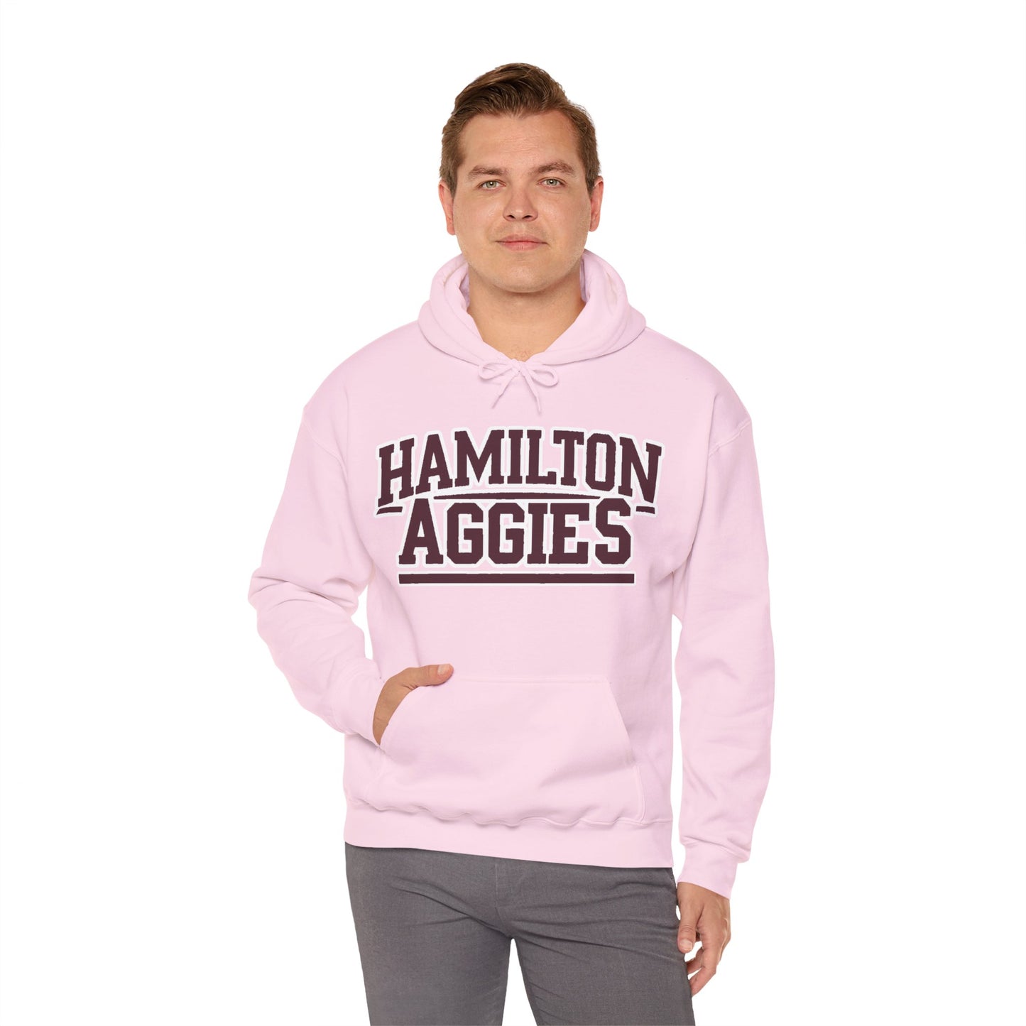 Adult Hoodie Sweatshirt \ Hamilton Aggies \ HA2