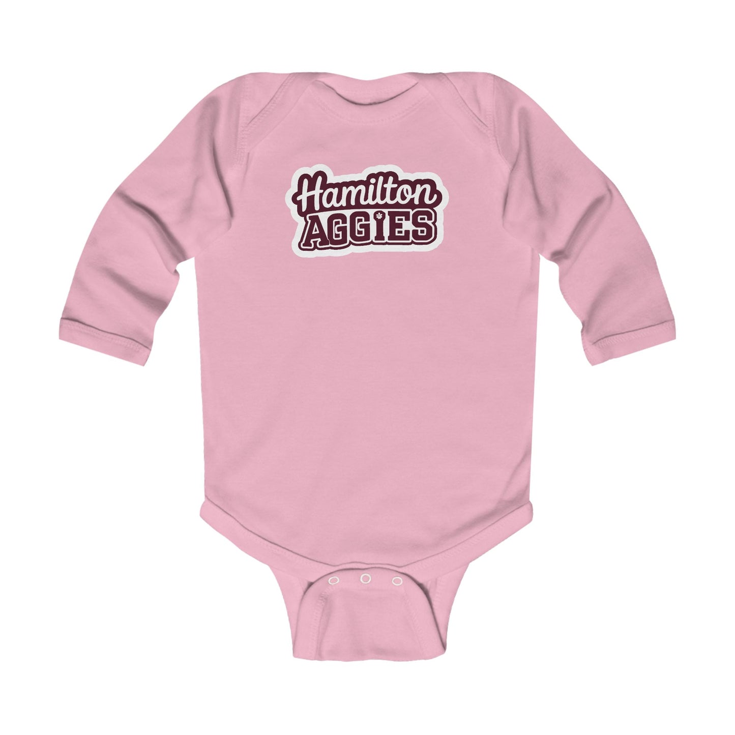 Long Sleeve Baby Bodysuit \ Hamilton Aggies \ HAG2