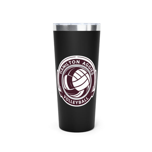 22oz Copper Insulated Tumbler \ Hamilton Aggies Volleyball \ HAV1