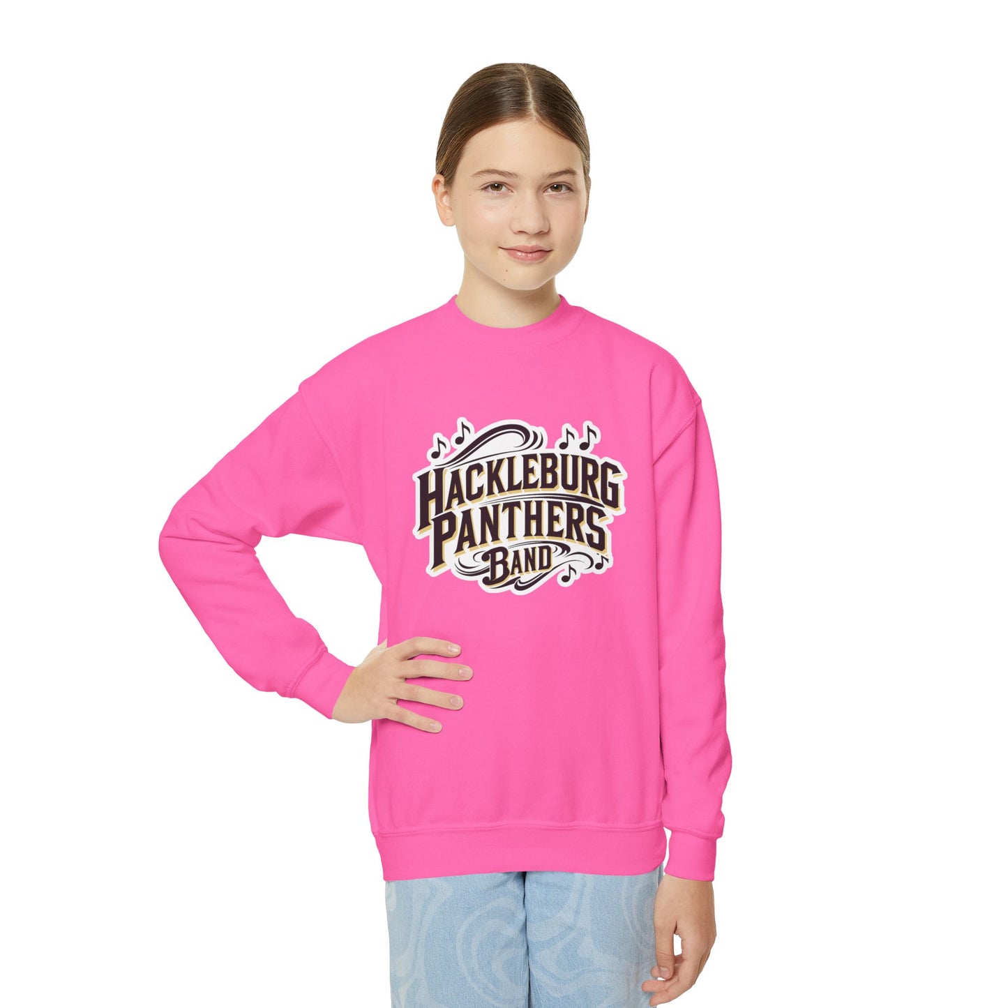 Youth Crewneck Sweatshirt \ Hackleburg Panthers Band \ HPB1