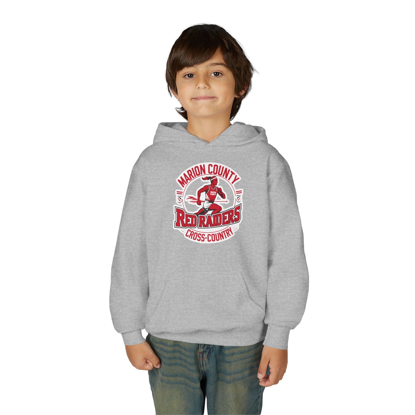 Youth Hoodie Sweatshirt \ Marion County Red Raiders Cross-Country \ MCCC2