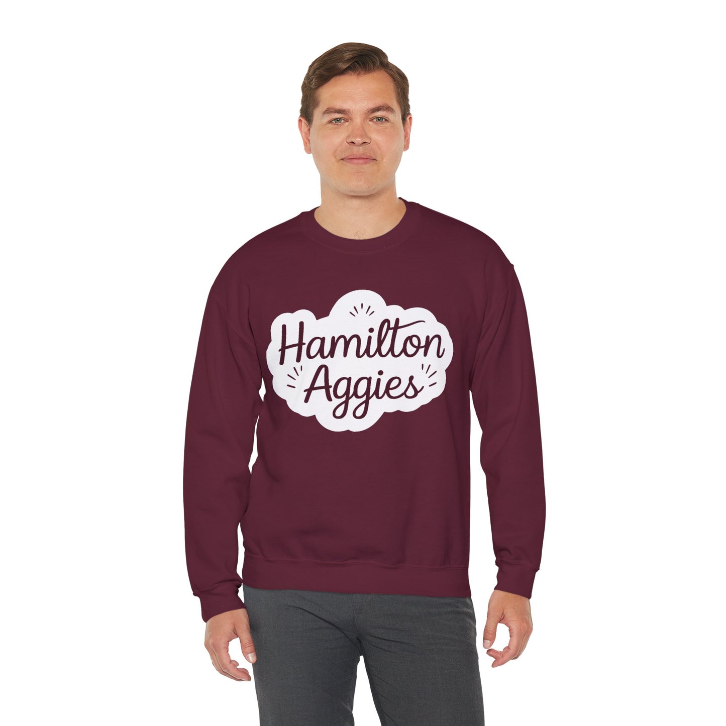 Adult Crewneck Sweatshirt \ Hamilton Aggies \ HAG1