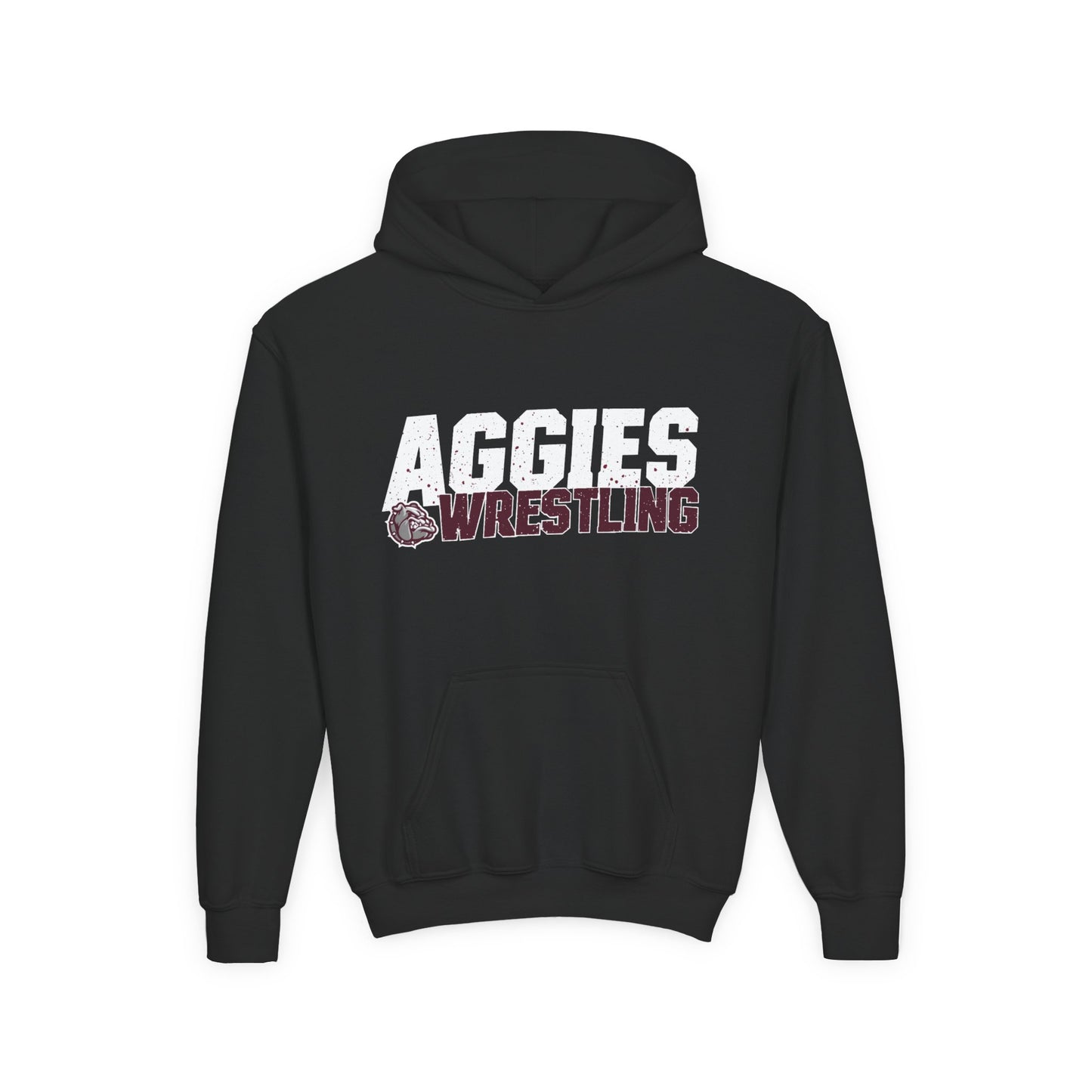 Youth Hoodie Sweatshirt \ Hamilton Aggies Wrestling \ HAW3