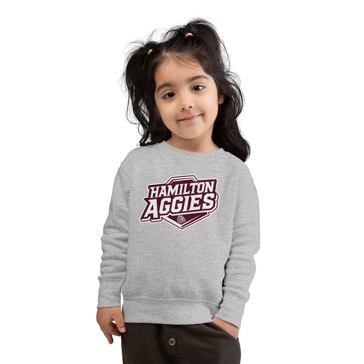 Toddler Crewneck Sweatshirt \ Hamilton Aggies \ HA1