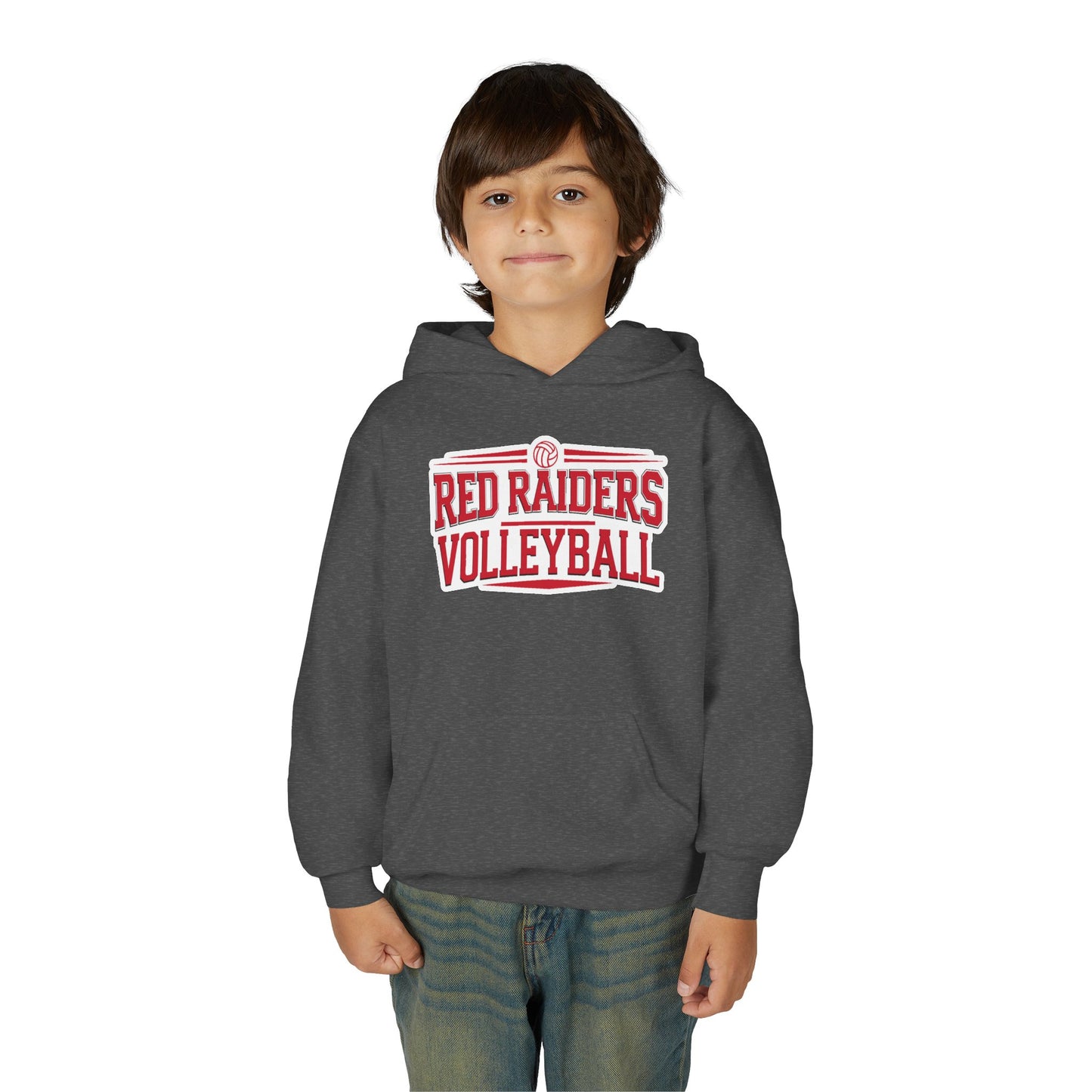 Youth Hoodie Sweatshirt \ Marion County Red Raiders Volleyball \ MCV2