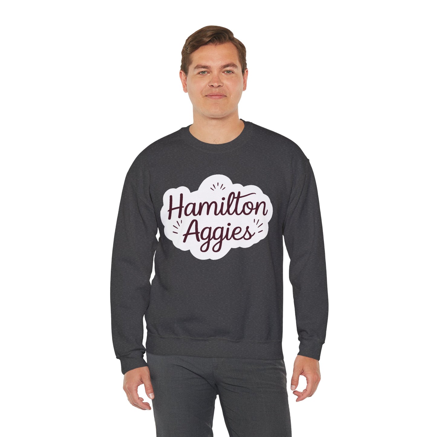 Adult Crewneck Sweatshirt \ Hamilton Aggies \ HAG1