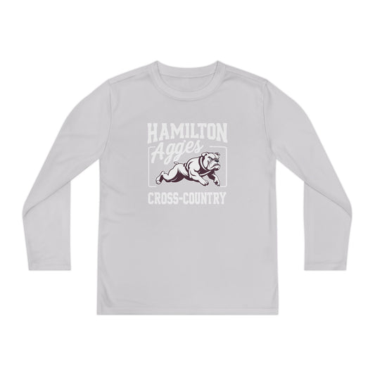 Youth Long Sleeve Tee \ Hamilton Aggies Cross-Country \ HCC2
