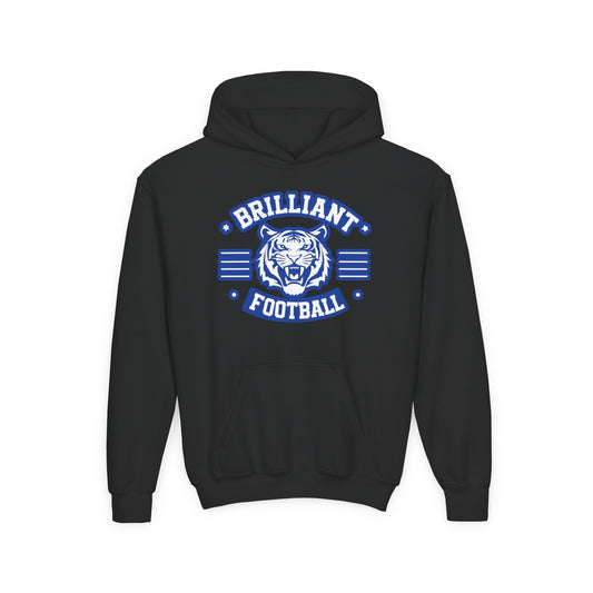 Youth Hoodie Sweatshirt \ Brilliant Tigers Football \ BTF2