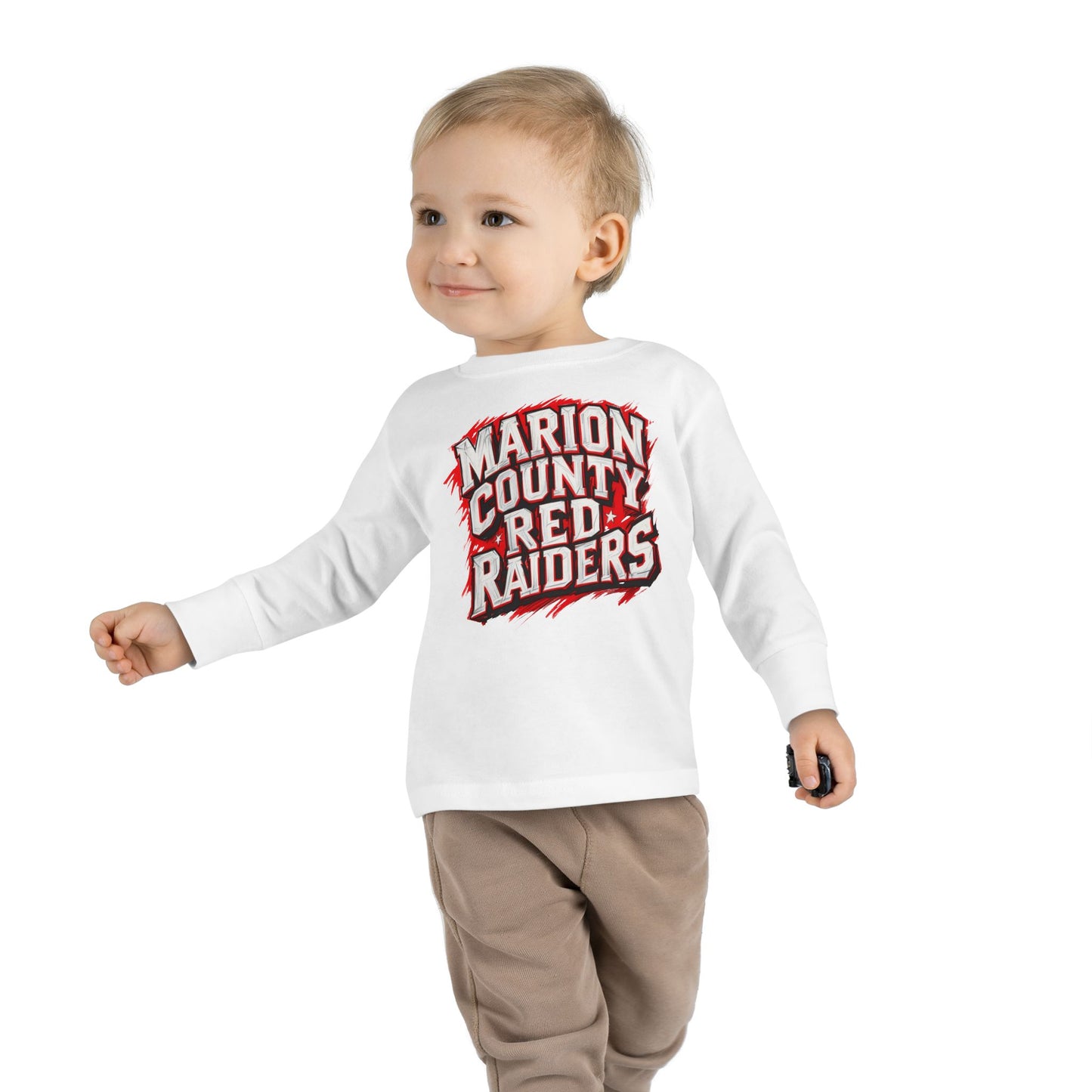 Toddler Long Sleeve Tee \ Marion County Red Raiders \ MC1