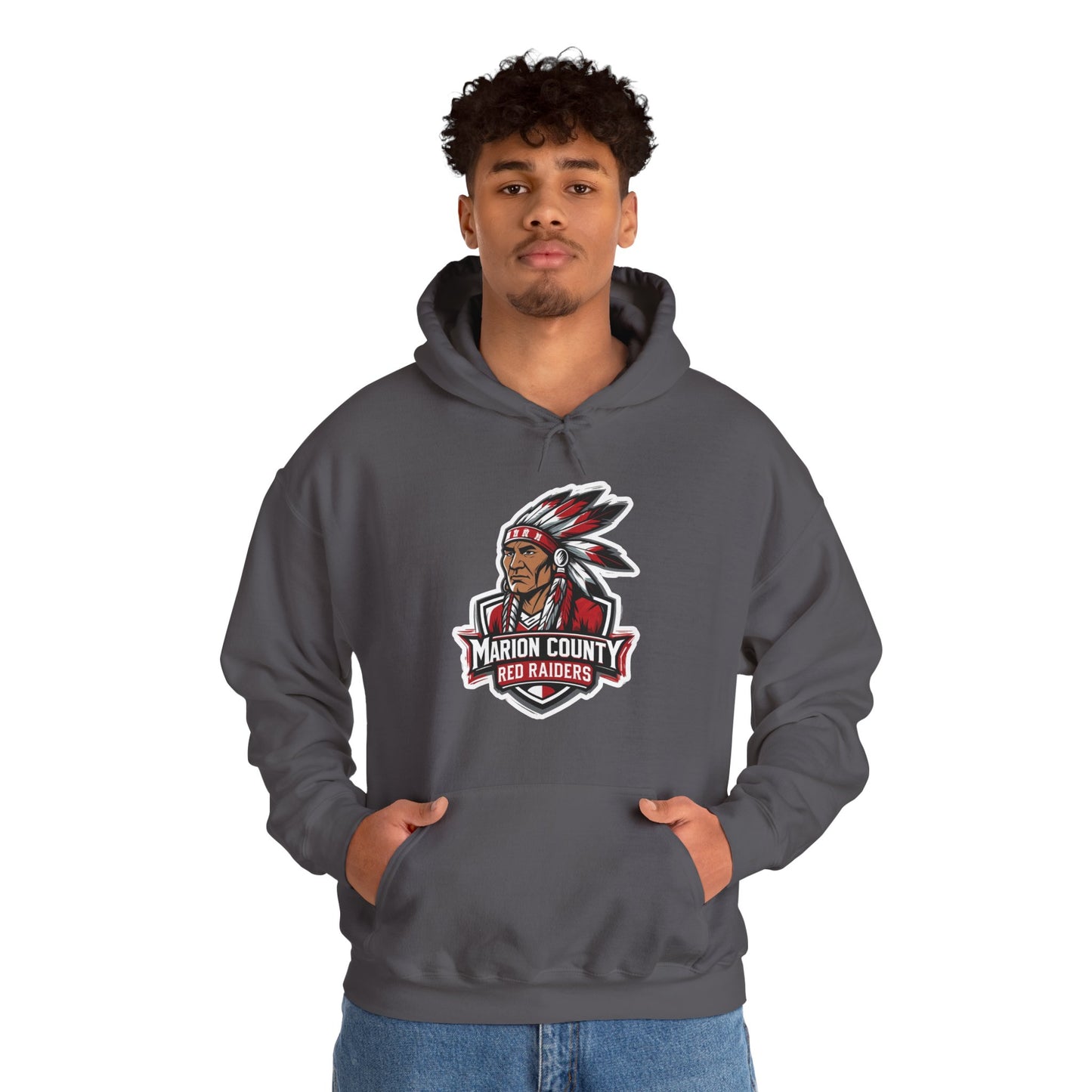 Adult Hooded Sweatshirt \ Marion County Red Raiders \ MC2