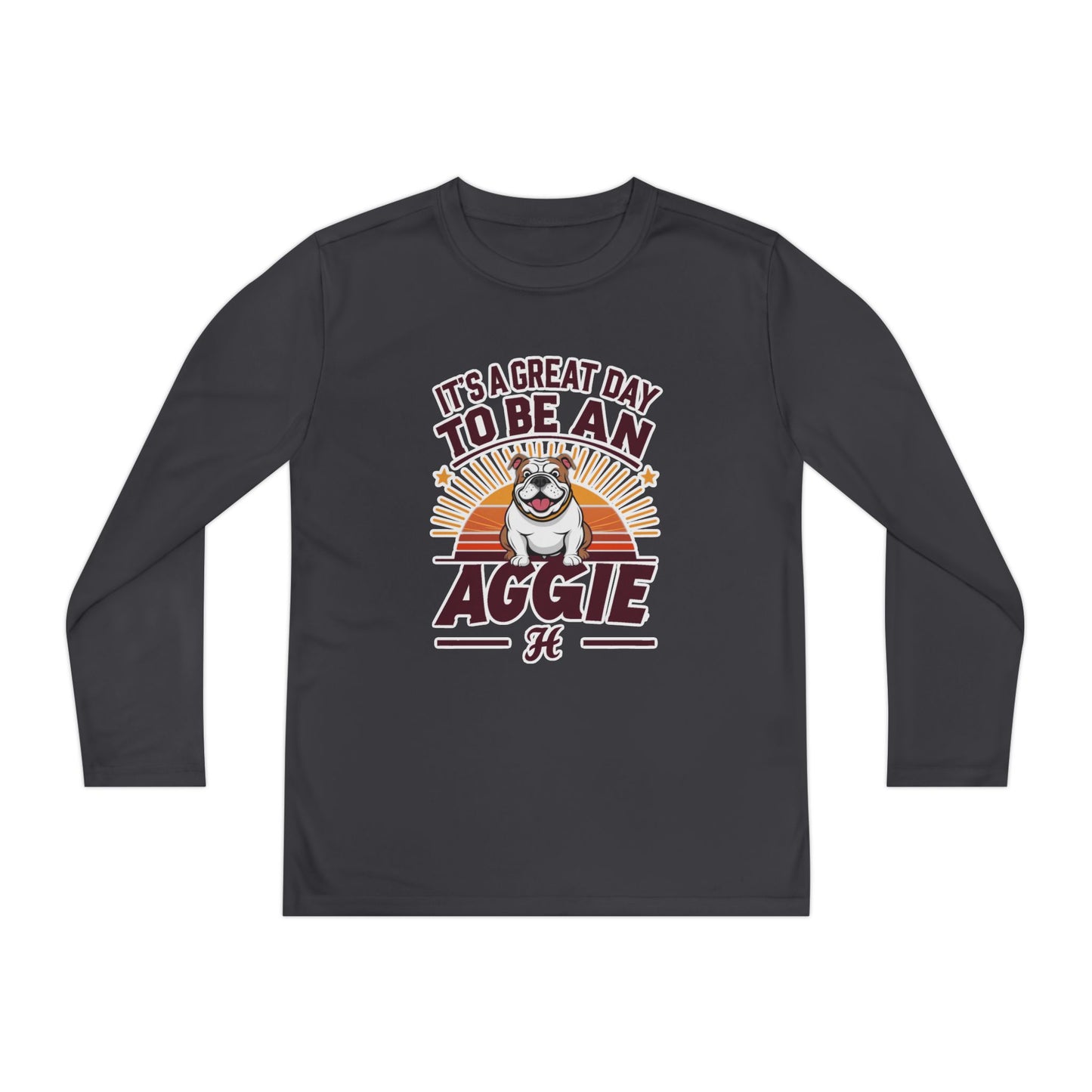Youth Long Sleeve Tee \ It's a Great Day to Be an Aggie! \ GDA2