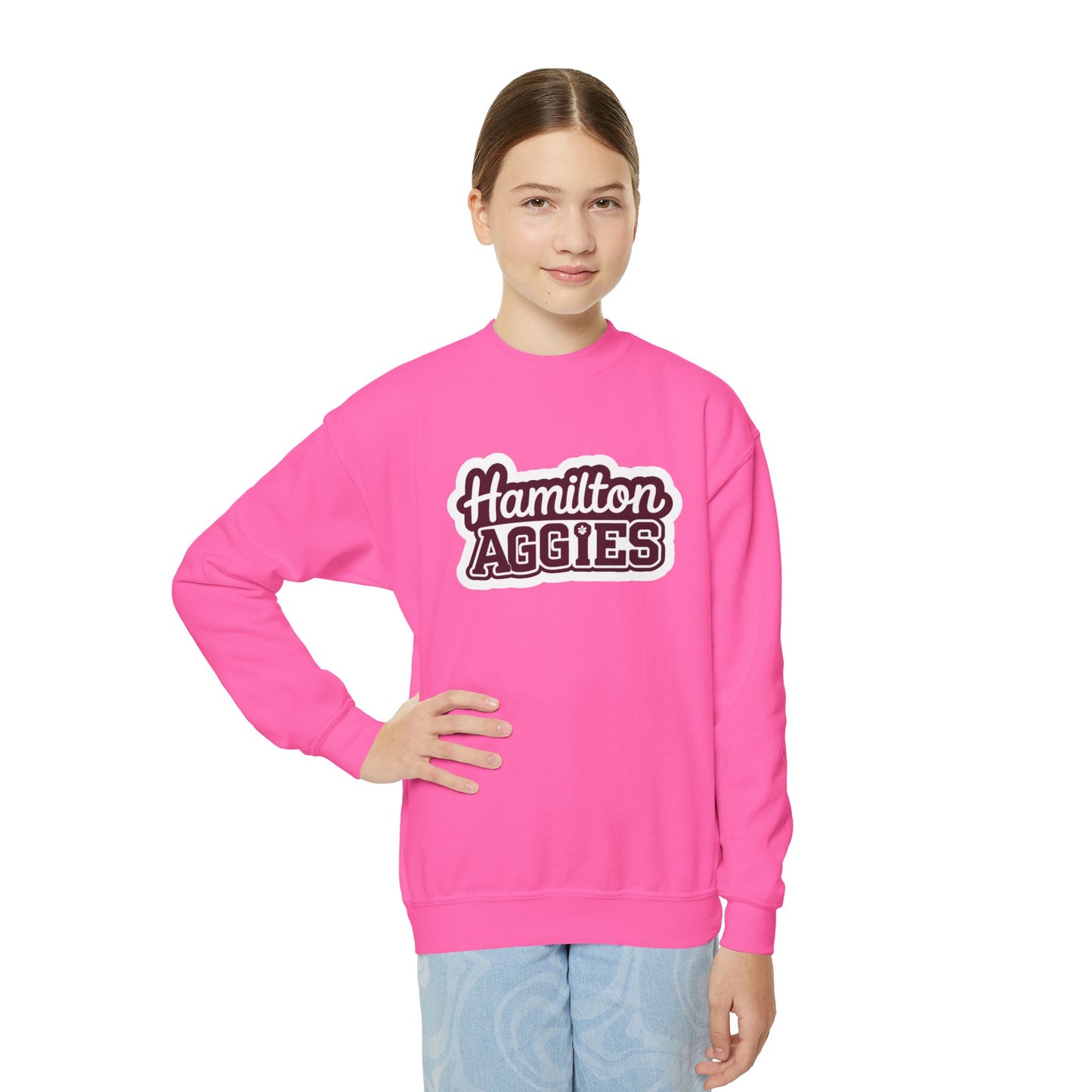 Youth Crewneck Sweatshirt \ Hamilton Aggies \ HAG2