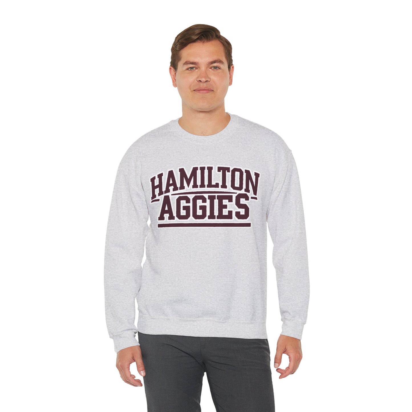Adult Crewneck Sweatshirt \ Hamilton Aggies \ HA2