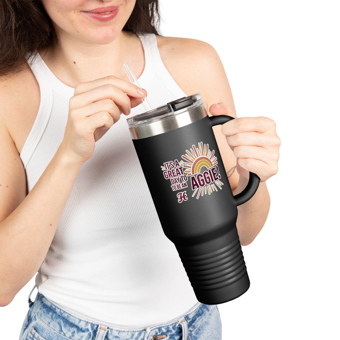 40oz Insulated Tumbler \ It's a Great Day to be an Aggie! \ GDA1