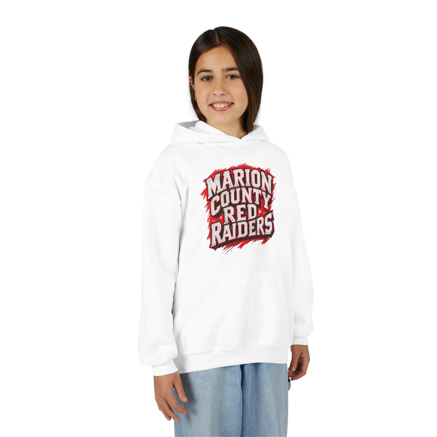 Youth Hoodie Sweatshirt \ Marion County Red Raiders \ MC1