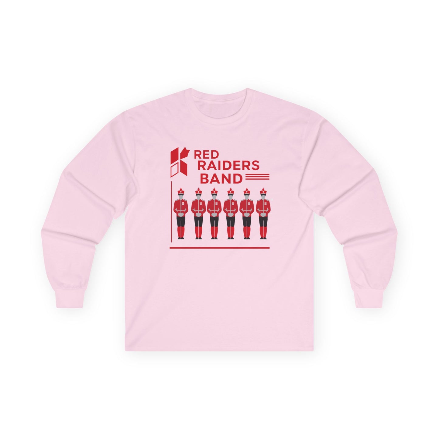Adult Long Sleeve Tee \ Marion County Red Raiders Band \ MCB1