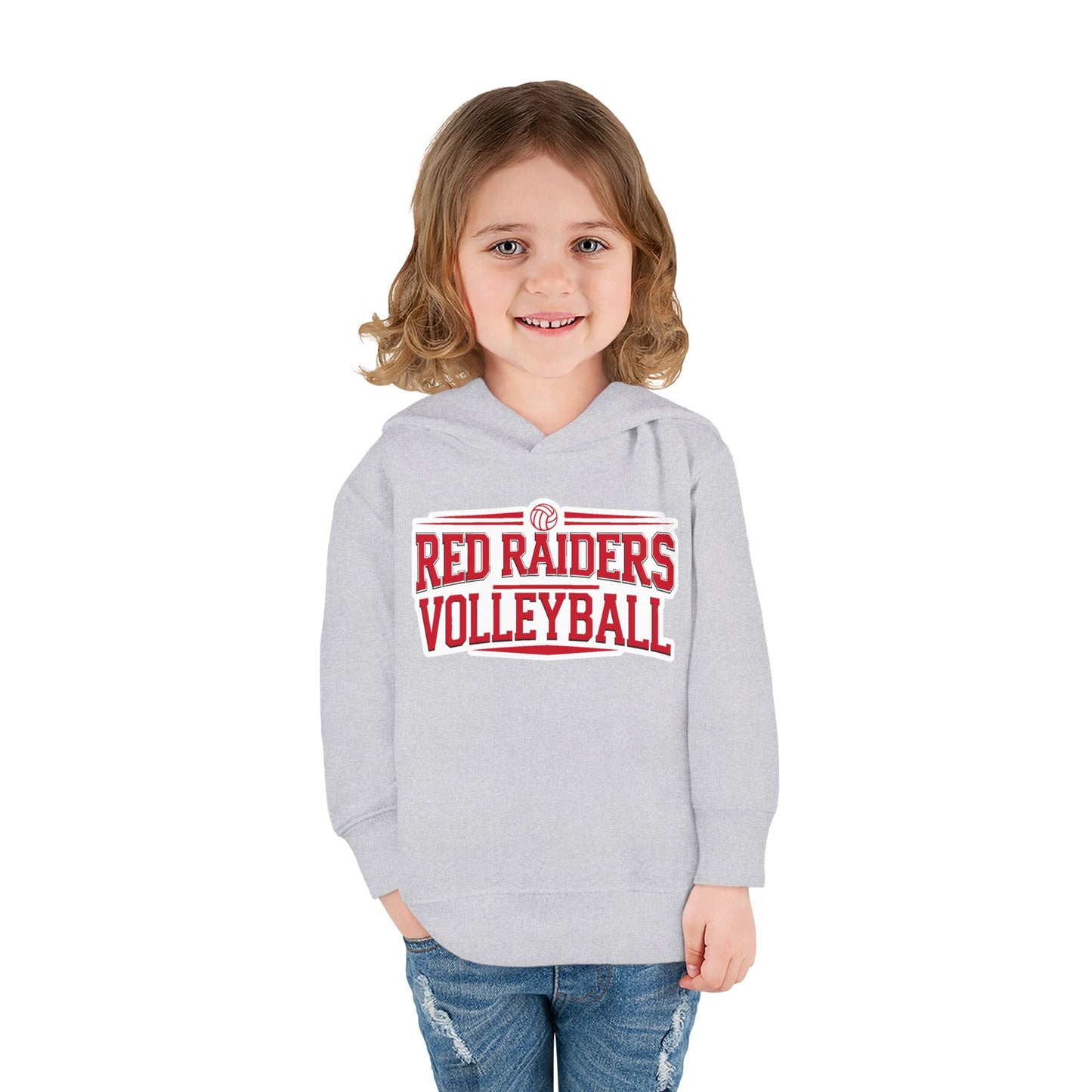 Toddler Hoodie Sweatshirt \ Marion County Red Raiders Volleyball \ MCV2