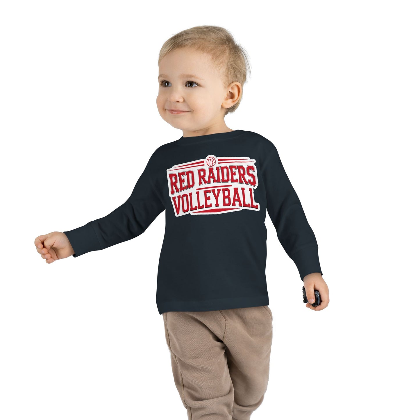 Toddler Long Sleeve Tee \ Marion County Red Raiders Volleyball \ MCV2