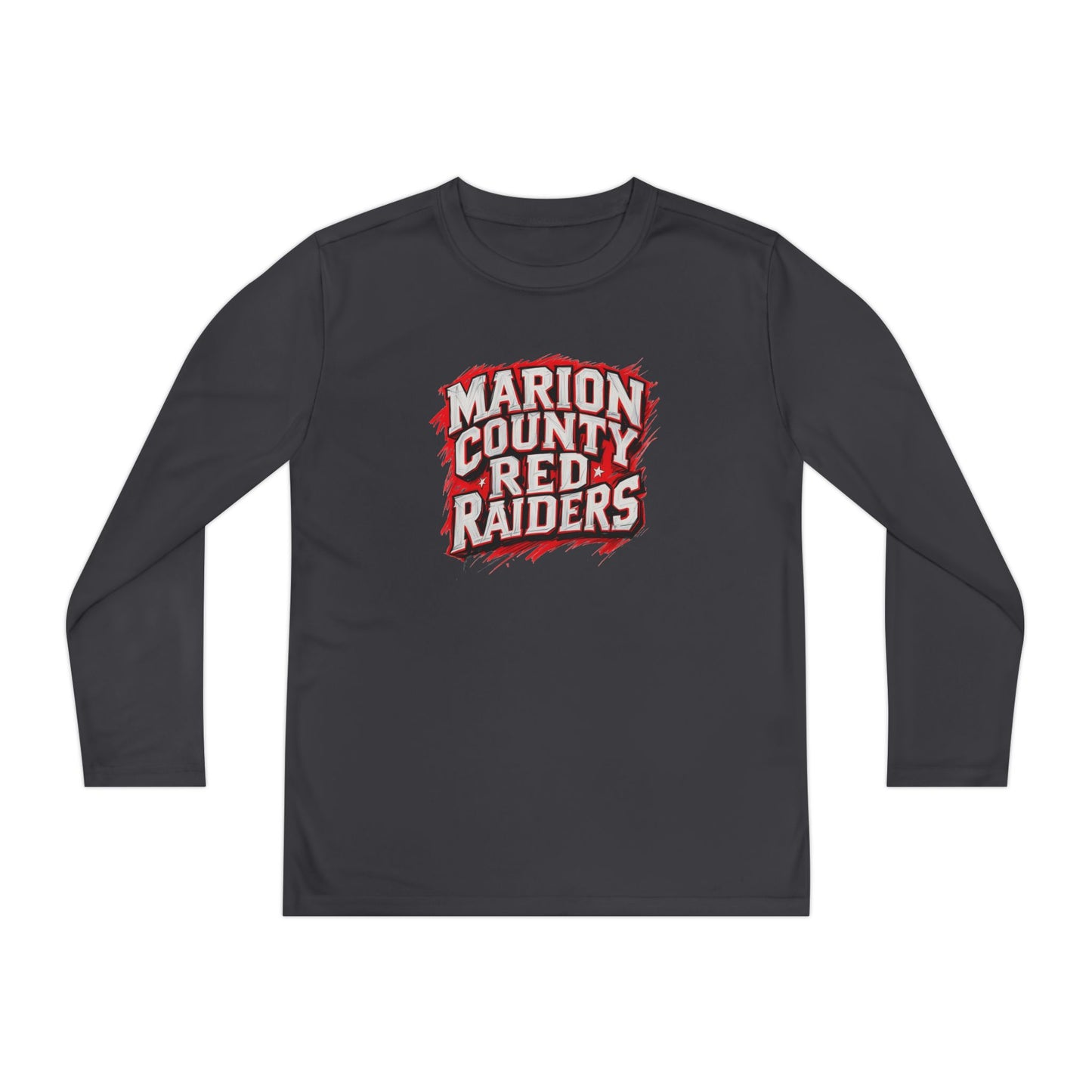 Youth Long Sleeve Tee \ Marion County Red Raiders \ MC1