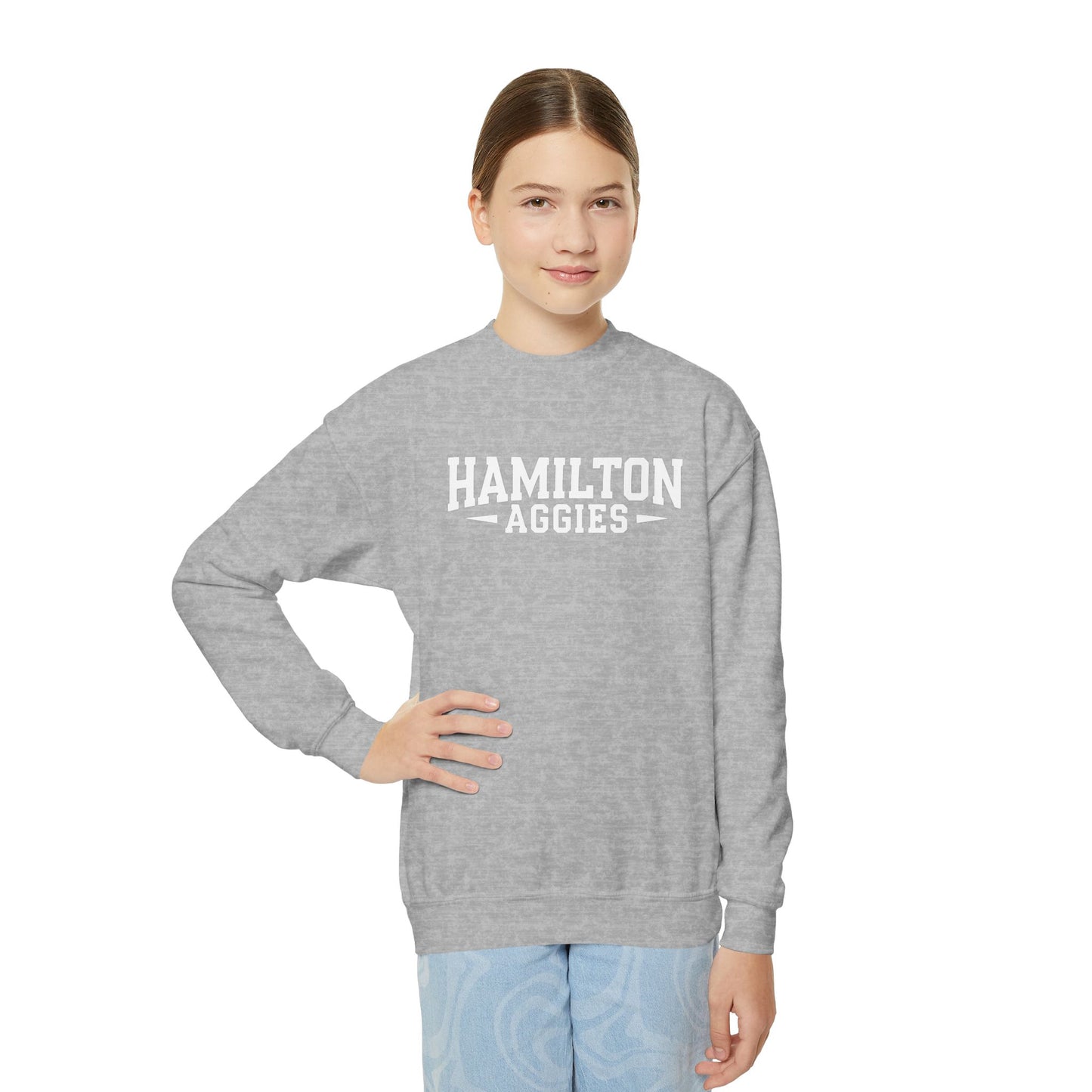 Youth Crewneck Sweatshirt \ Hamilton Aggies \ HA3