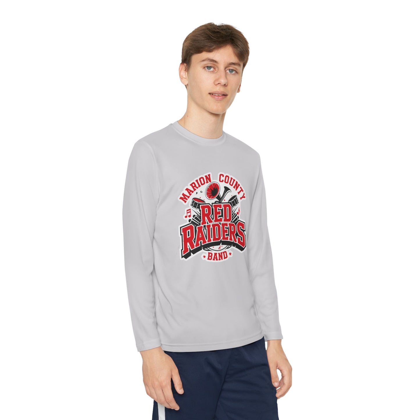 Youth Long Sleeve Shirt \ Marion County Red Raiders Band \ MCB2